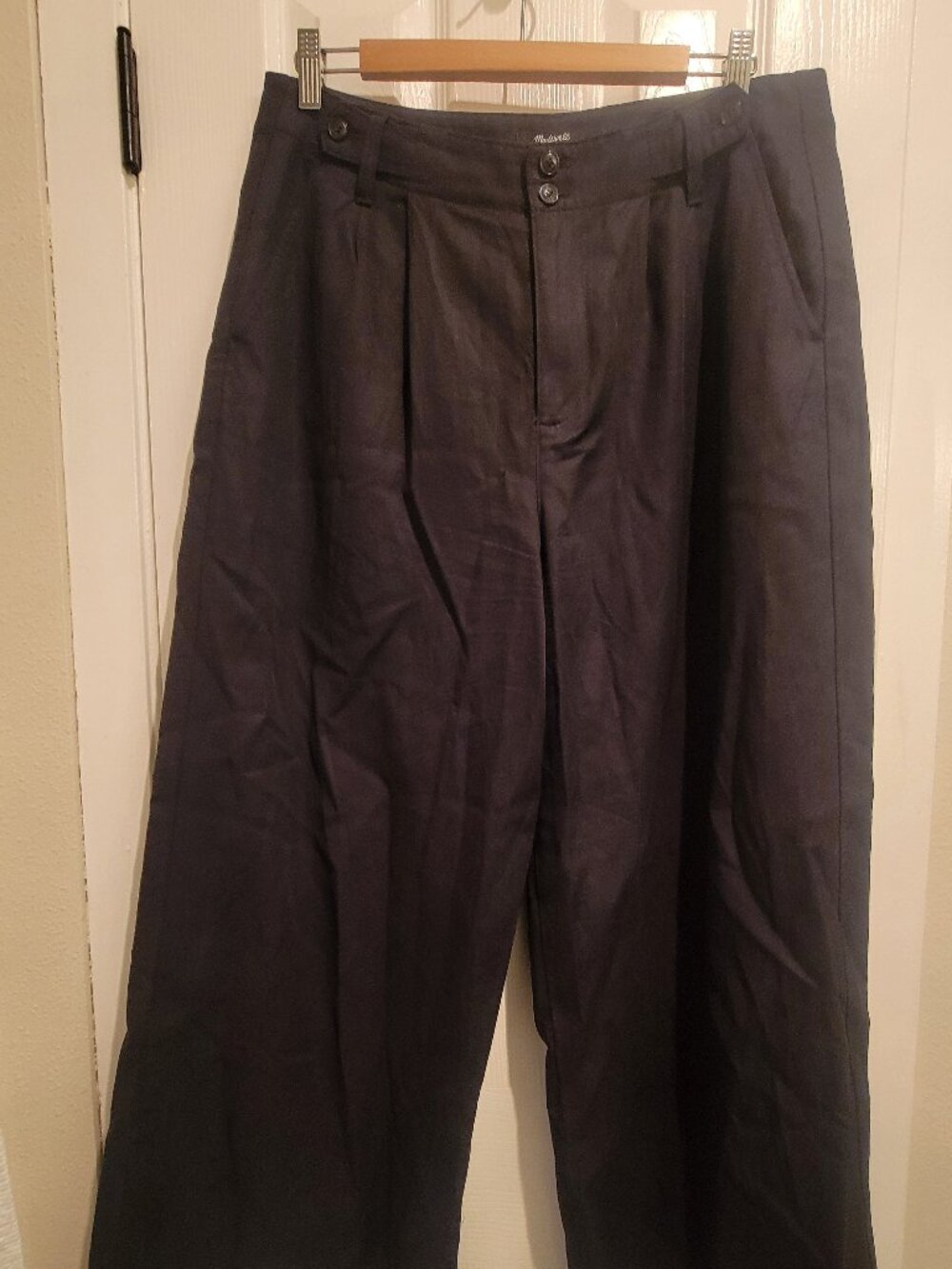 Madewell black Harlow Wide Leg pant size 12 petite